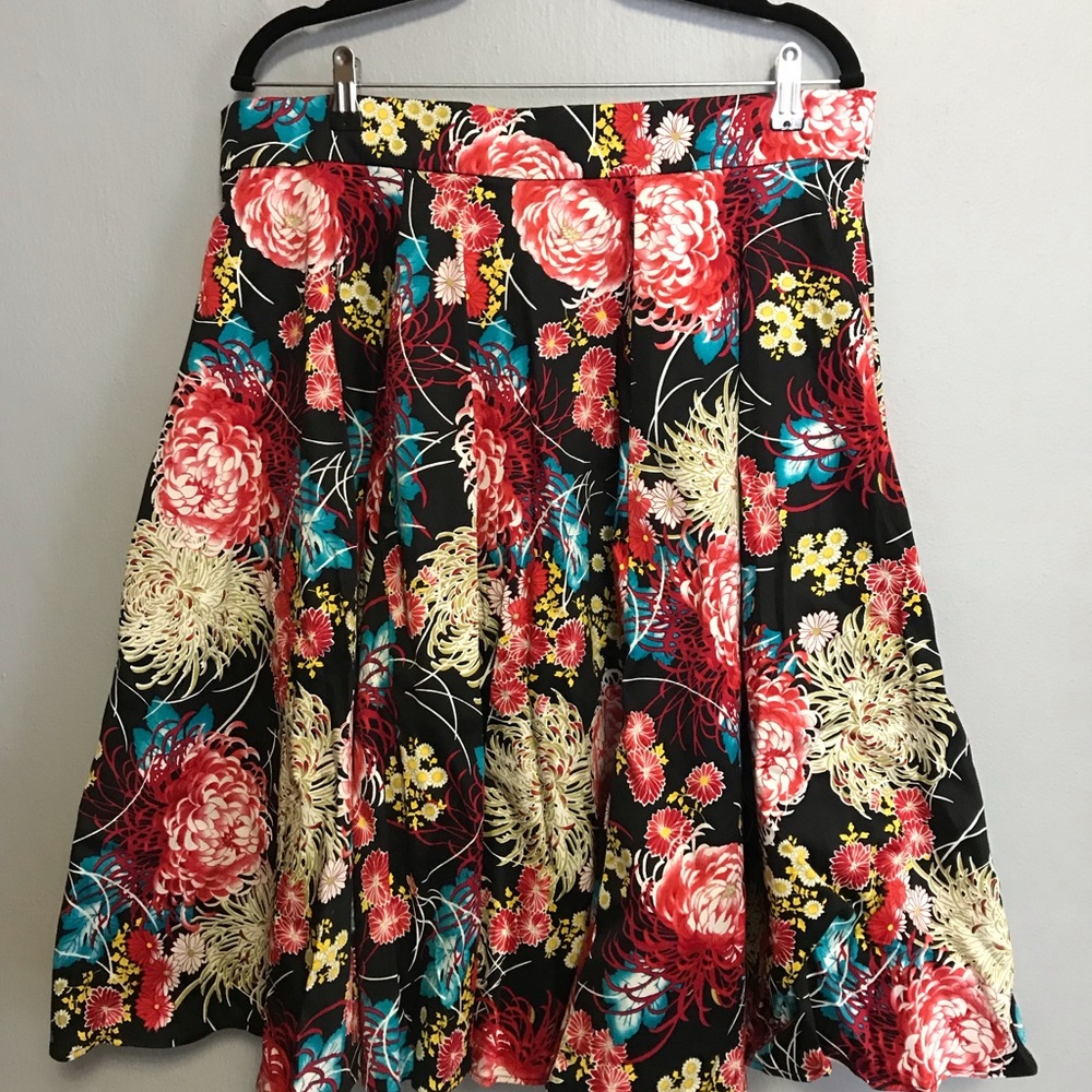 ModCloth floral skirt